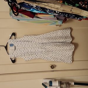 Blue and white checkered dress